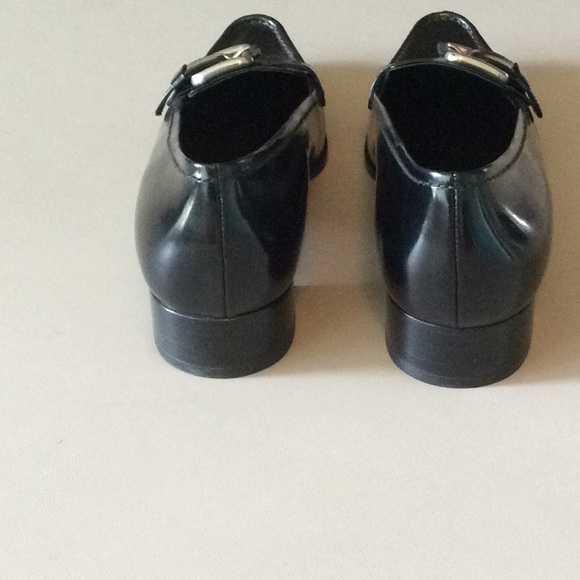 Prada Calzature Donna Black Leather Loafer 37.5 - Picture 4 of 6
